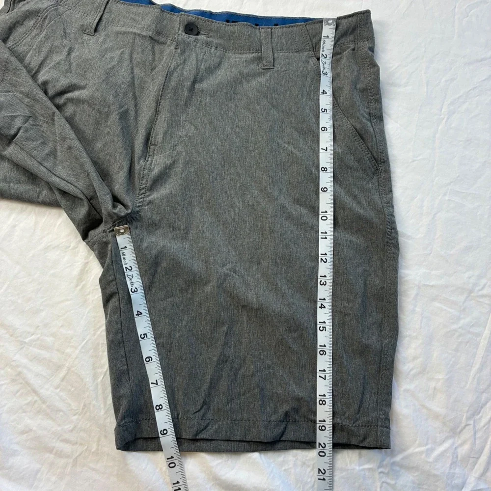Denali Mens Gray Hybrid Performance Shorts Size 36 Stretch Quick Dry Hiking
